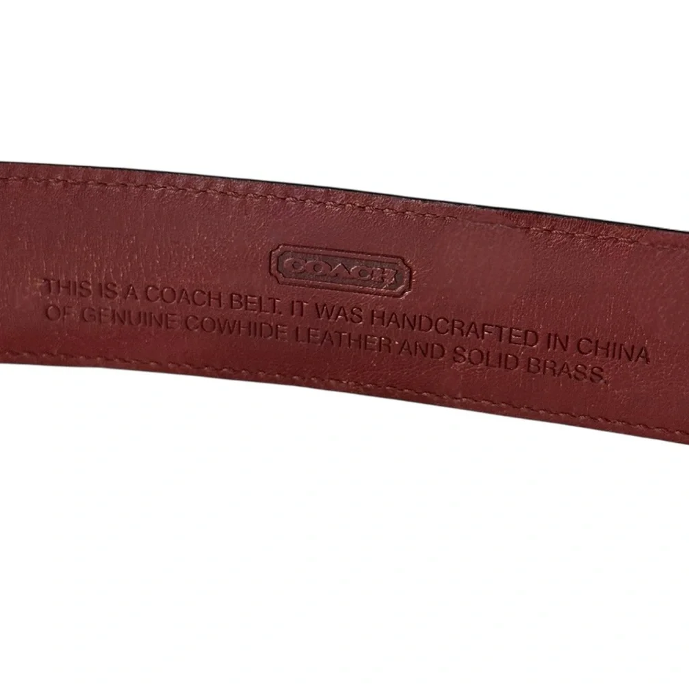 Coach Genuine Leather Belt Black